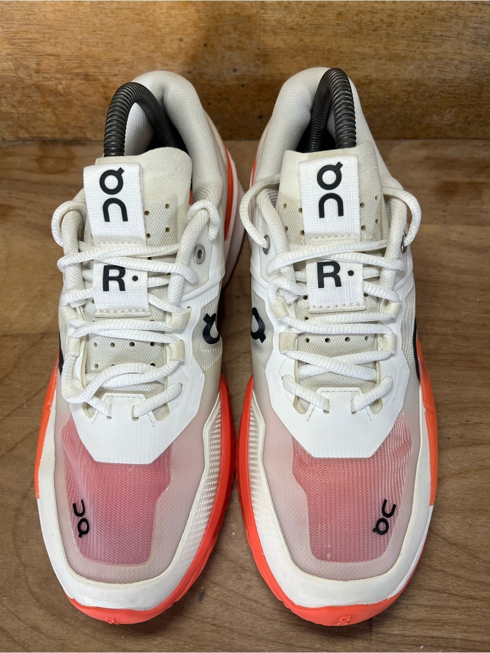On Cloud The Roger Pro 2 Clay Womens Size 9 Tennis Shoes Sneakers White Orange - Picture 3 of 13